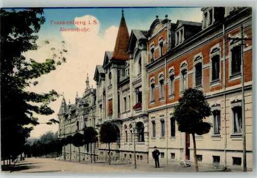 Frankenberg 1916 Ahornstraße Stempel Vereinslazarett Stadtkrankenhaus