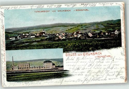 Grunbach Fabrik Kirche Gruss