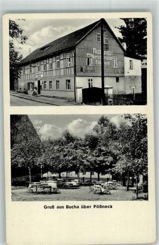 Bucha Posthilfstelle Gasthaus-Metzgerei Karl Kanis Gartenwirtschaft