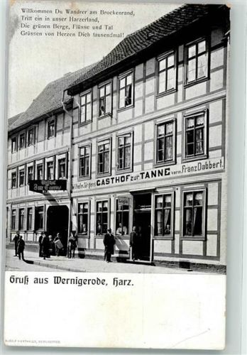 Wernigerode Gasthaus zur Tanne Vers