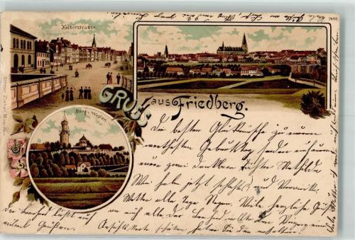 Friedberg 1900 Kaiserstraße Burg Friedberg