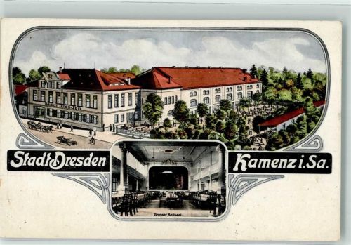 01917 O8290 Kamenz - Gasthaus Stadt Dresden Großer Ballsaal