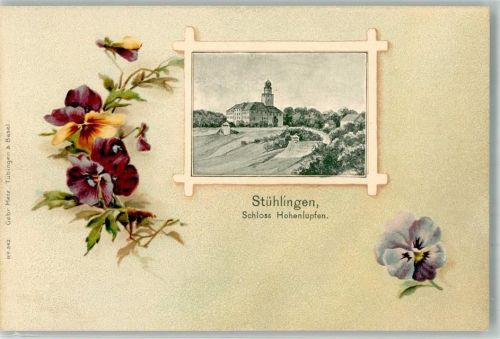 Stühlingen Schloß Hohenlupfen Blumenkarte