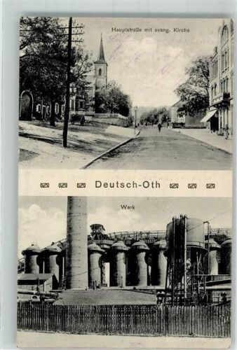 Audun-le-Tiche 1918 Feldpost WK I S.b.TiKpL.I.E.B. XVI 12 Kirche Fabrik Hauptstrasse