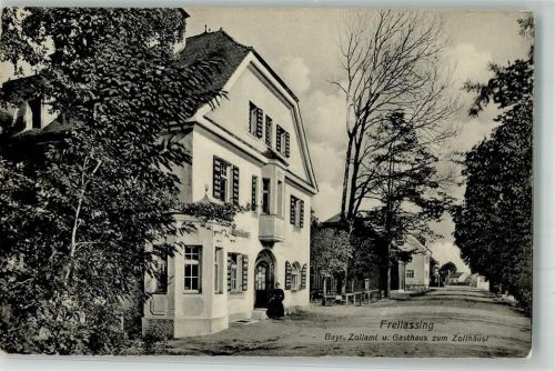 Freilassing 1909 Bayr. Zollamt Gasthaus zum Zollhäusl