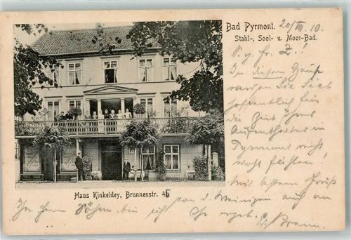 Bad Pyrmont 1910 Haus Kinkeldey Brunnenstraße 41