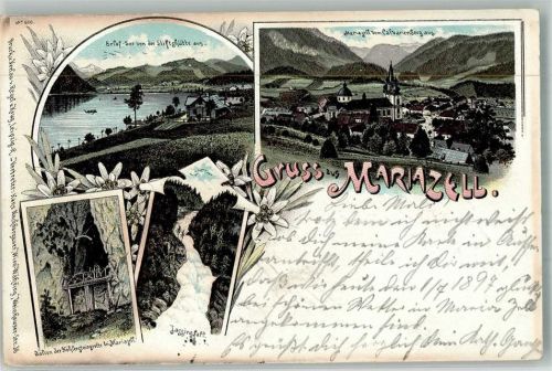 Mariazell 1897 Kirche Erlafsee Grotte Höhle