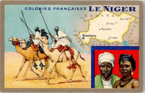 Niamey Tracht Informationskarte
