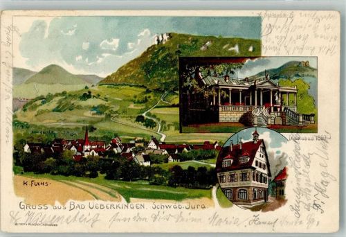 Bad Überkingen 1902 sign. Fuchs K. Dianabad