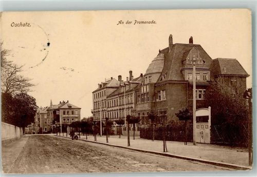 Oschatz 1916 An der Promenade Feldpoststempel