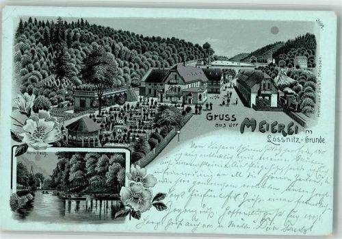Lößnitzgrund 1900 Meierei Gondelteich