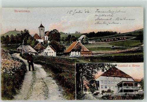 79874 W7821 Breitnau - Gasthaus zum Kreuz Feldweg