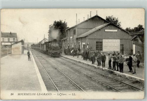 Mourmelon-le-Grand Bahnhof Eisenbahn Dampflokomotive