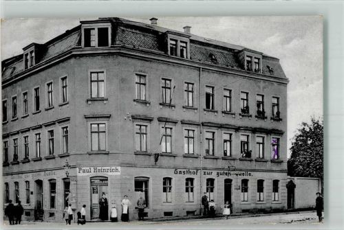 Riesa 1916 Gasthaus zur guten Quelle Ort lt. Stempel