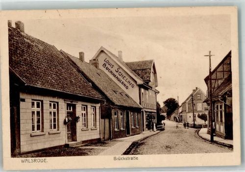 Walsrode 1917 Brückstraße Buchhandlung Scheling