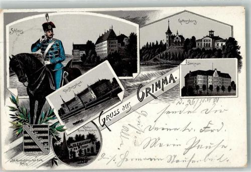 Grimma 1901 Schloss Fürstenschule Gattersburg Seminar