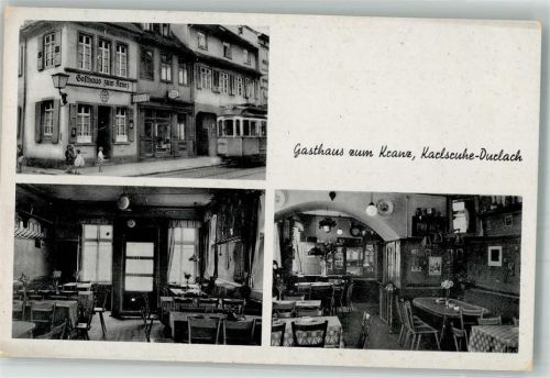 Durlach Gasthaus zum Kranz Straßenbahn