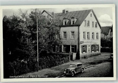 Stein Gasthaus Waldlust Emailleschild