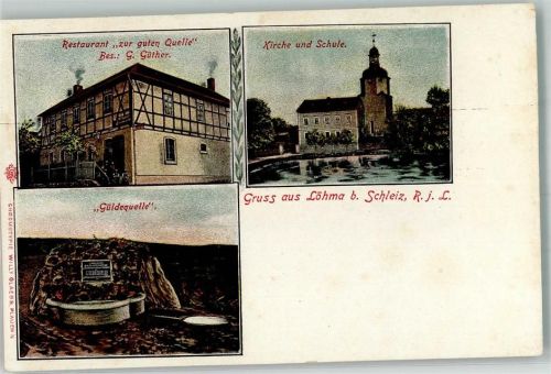 Löhma Kirche Schule Gasthaus zur guten Quelle Güldequelle