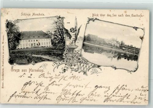 15345 O1274 Harnekop 1902 - Schloß Monschwar Gasthaus
