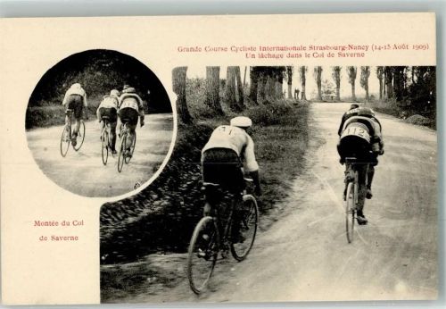 Saverne 1909 Grande Course Cycliste Strasbourg-Nancy Monte du Col de Saverne