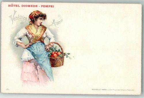1899 Venditrice di Aranci Orangen Verkäuferin