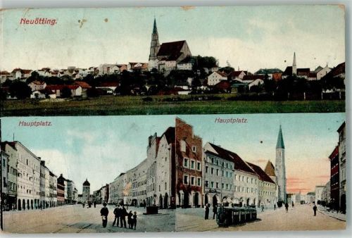 Neuötting Hauptplatz Bähnle Inflationsporto