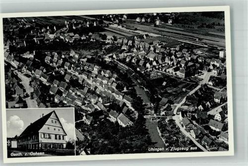 Uhingen Fliegeraufnahme Gasthaus zum Ochsen