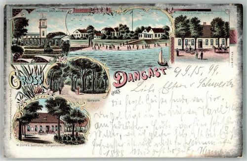 Dangast 1899 Logierhaus Gasthaus Düne Gasthaus Töben Kurpark