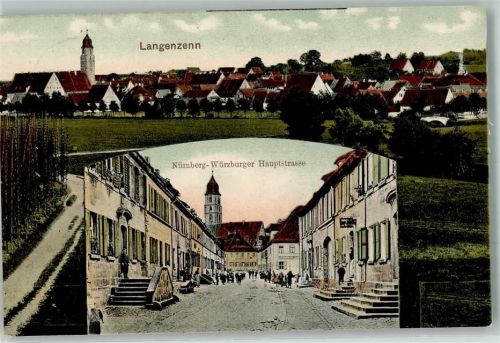 Langenzenn 1908 Nürnberg-Würzburger Hauptstraße