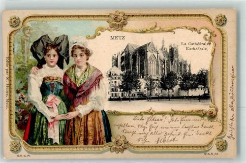 Metz 1906 la Cathedrale Tracht