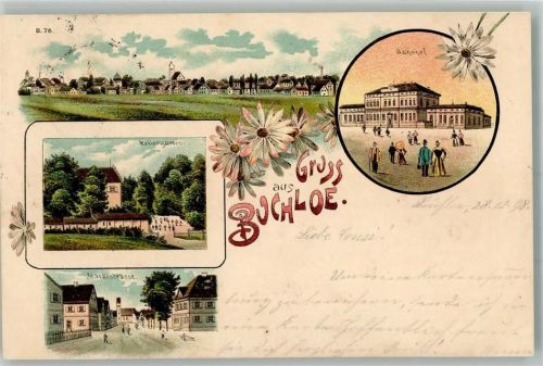 Buchloe 1898 Gasthaus Kellergarten Bahnhof Marktstraße