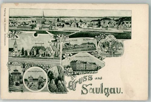 Saulgau Post u. Bahnhofsgebäude Schullehrer-Seminar