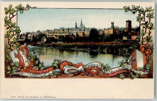 Waldenburg Heimatfest 1904 Wappen Mulde