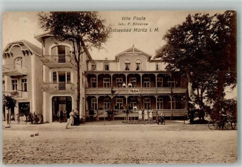 Seeheilbad Graal-Müritz 1912 Pension Villa Paula Fahrräder