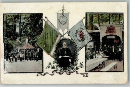 Walsrode 1908 Fahnenweihe des Schützenvereins Walsrode1908 Schützenkapelle Schützenmitglieder Ort lt. Verlag