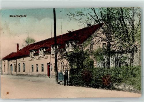 Großenhain 1916 Kleinraschütz Gasthaus zum Kleinraschütz