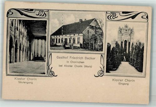 Chorin Chorinchen Gasthaus Becker Kloster Chorin Klostereingang