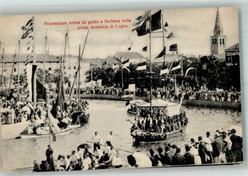 Grado Prozession Boote Ort lt. Verlag