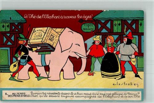 Nr. 5 Elefant Tee Werbung Le The de Elephant sign. Aestrohan