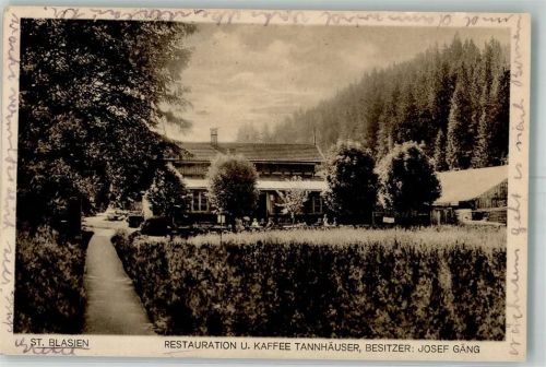 St. Blasien Gasthaus Tannhäuser
