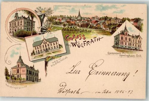 Wülfrath Krankenhaus Herminghaus-Stift Post Rathaus Altenheim