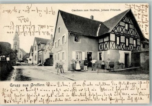 Greffern 1902 Gasthaus zum Hechten