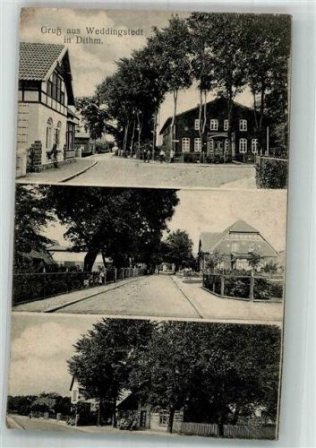 Weddingstedt 1916 Dorfstrassen-Ansichten