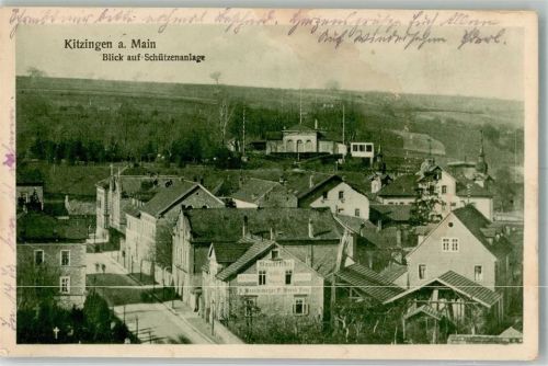 Kitzingen 1924 Schützenanlage Bauartikel-Handlung