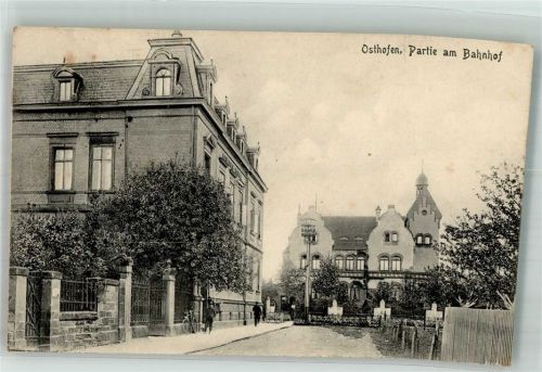 Osthofen 1915 Am Bahnhof