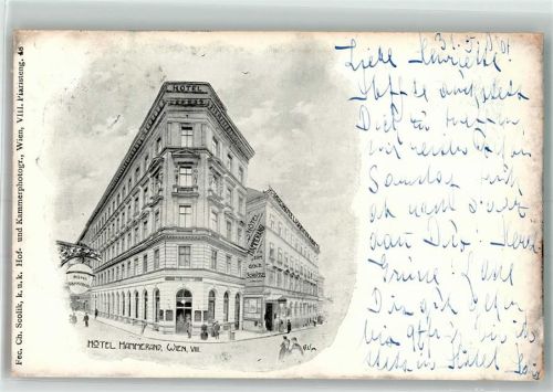 1080 Wien 8. Bezirk, Josefstadt 1906 - Hotel Hammerand