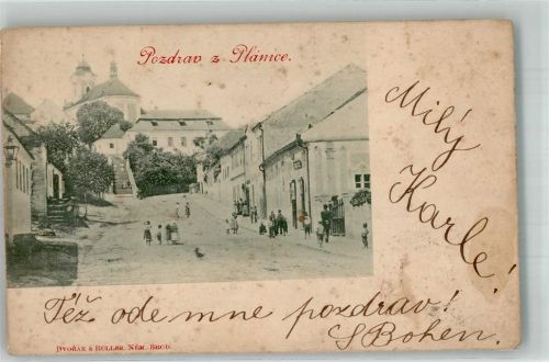 Plánice 1902 Kirche