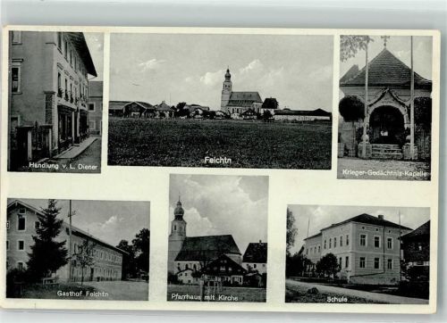 Feichten Krieger-Gedächtniskirche Gasthaus Felchtn Pfarrhaus Schule