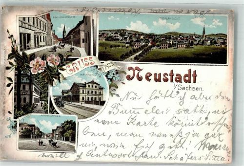 Neustadt 1898 Bömischestraße Bahnhof Albertstraße